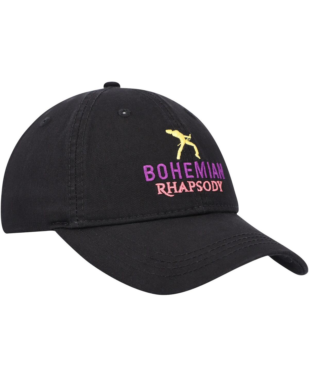 Bravado Men's And Women's Black Queen Bohemian Rhapsody Dad Adjustable Hat In Black