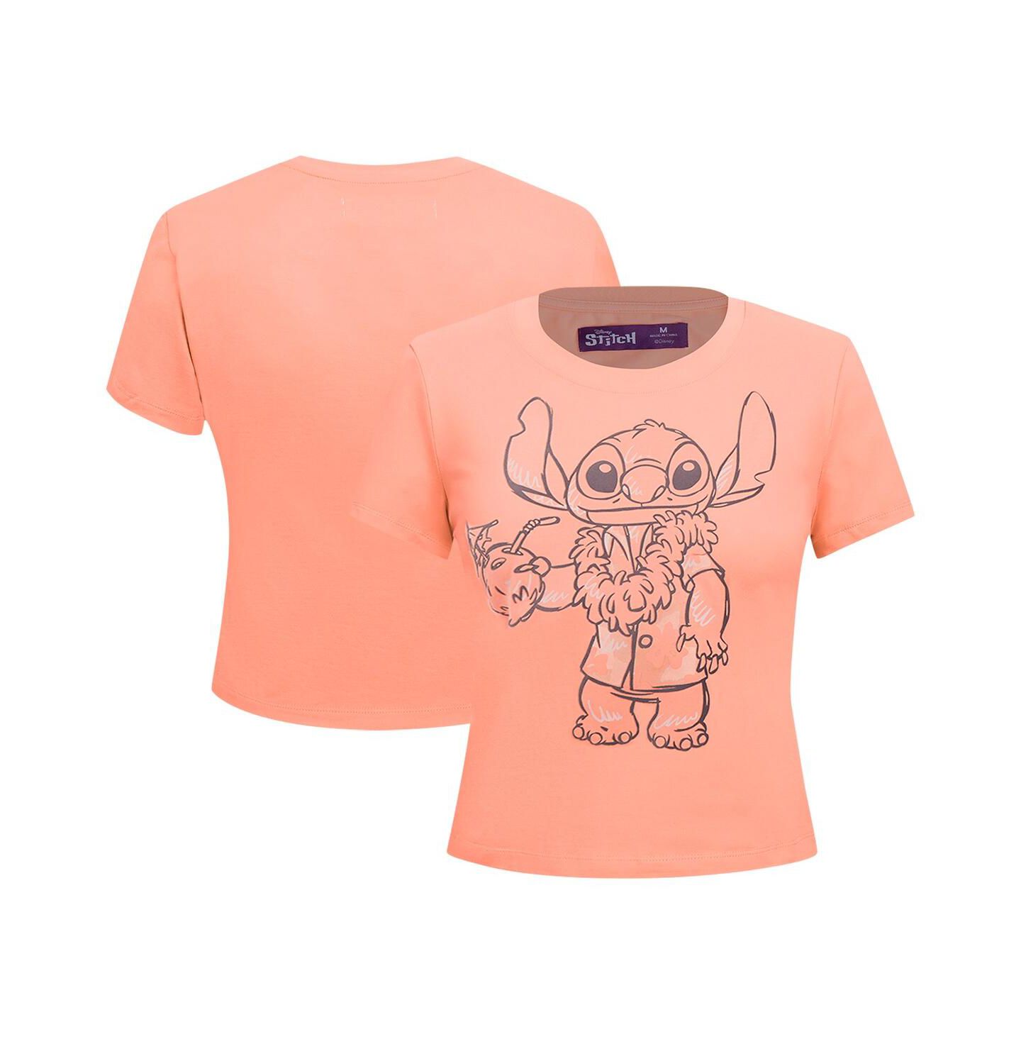 Женская футболка Freeze Max Coral Lilo and Stitch Vacation Baby Doll — фото 1