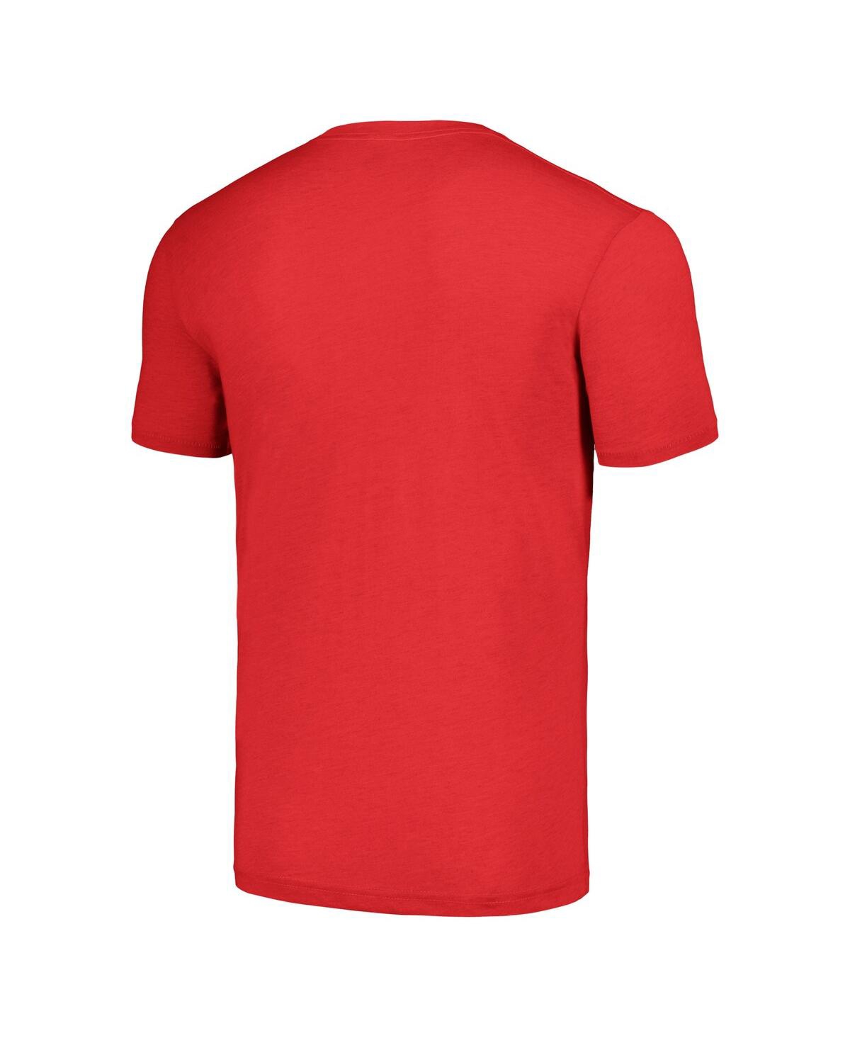 Homage Men's Ronde Barber Heathered Red Tampa Bay Buccaneers Caricature Retired Player Tri-blend T-shirt In Red