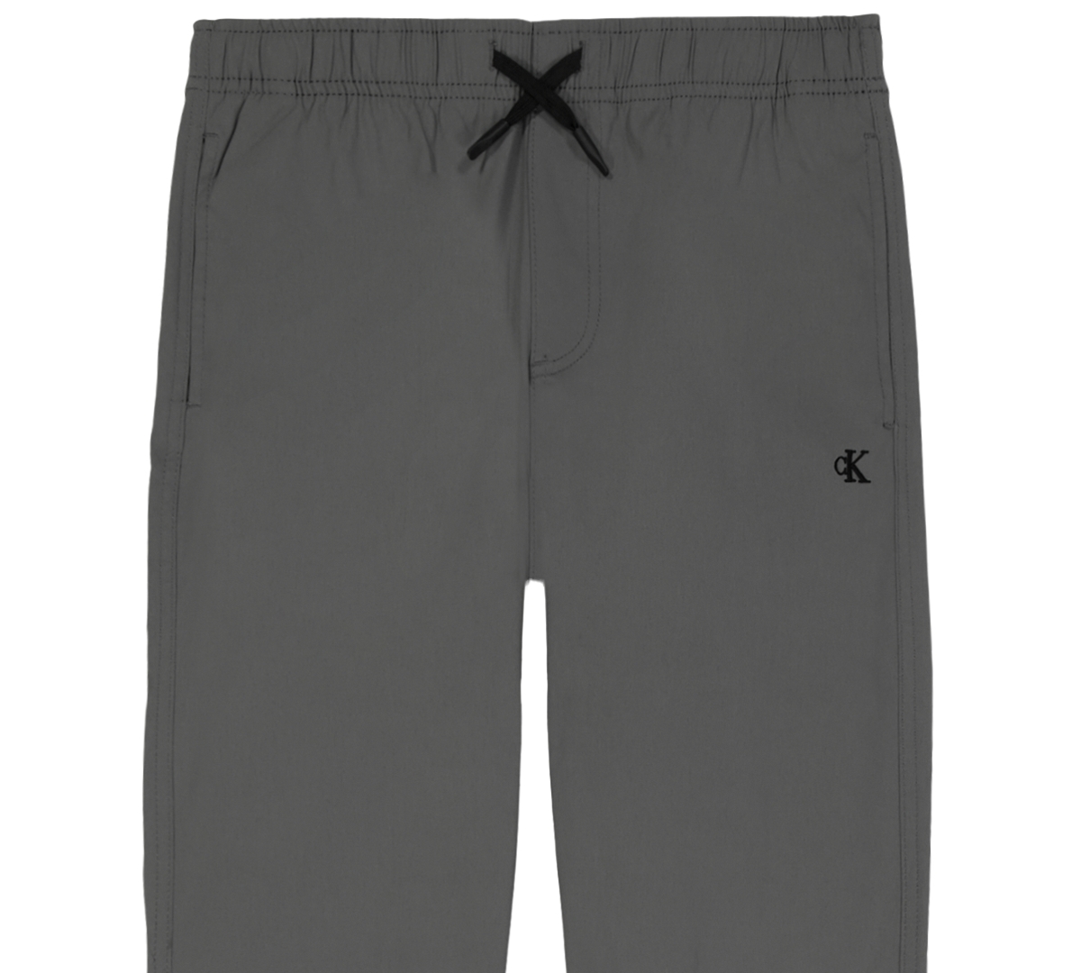 Calvin Klein Big Boys Tech Drawcord Front Joggers In Gray