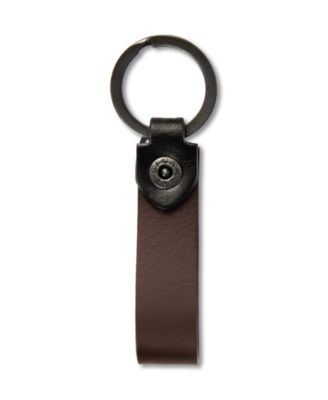 Men's Two-Tone Belt and Key Fob Gift Set