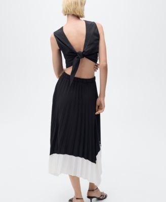 Women's Pleated Asymmetric Skirt