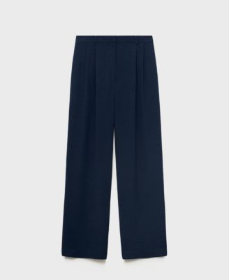 Women's Straight-Fit Pleated Pants