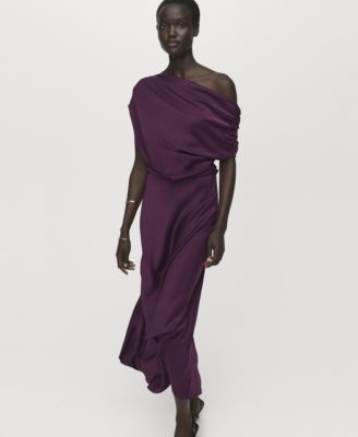 Women's Asymmetrical Satin Dress