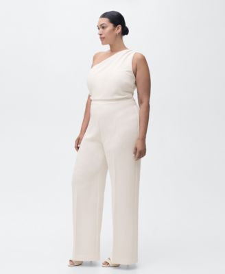Women's Asymmetrical Neck Long Jumpsuit