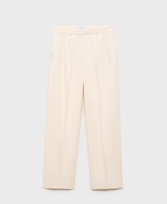 Women's Straight-Fit Pleated Pants