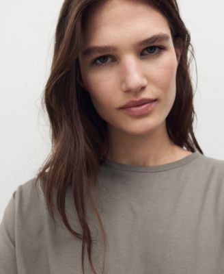 Women's Two-Piece Plain Cotton Pajamas