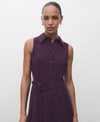 Women's Belt Shirt Dress