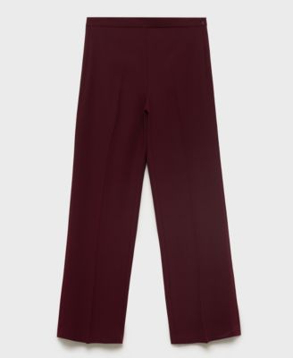 Women's Straight Mid-Rise Suit Pants