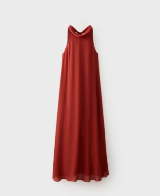 Women's Bow Neck Long Dress
