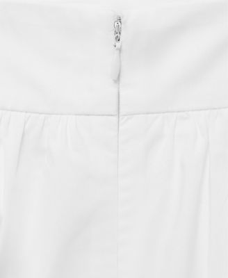 Women's Pleated Midi Cotton Skirt