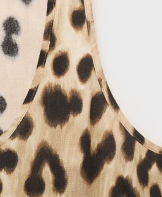 Women's Animal-Print Fluid Top