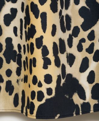 Women's Animal-Print Cotton Skirt