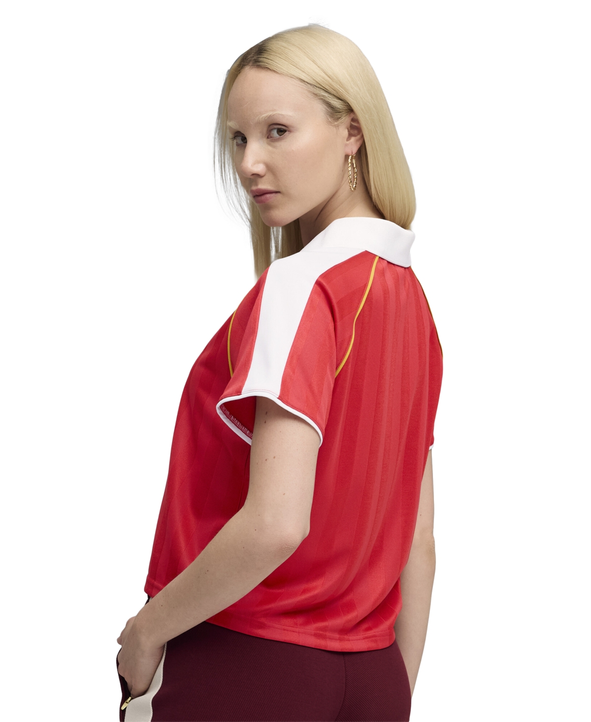 Puma T7 Relaxed Soccer Jersey Women Shoes In Red