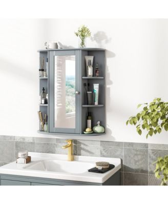 Bathroom Wall Medicine Cabinet Wall Mounted Storage Organizer
