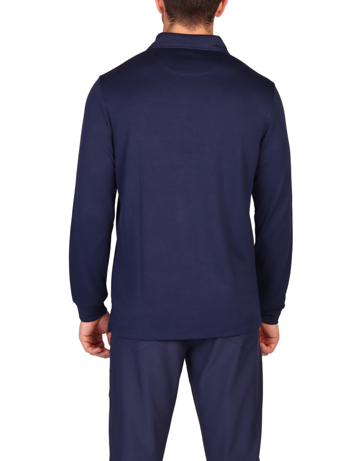Tailorbyrd Men's Motion Long Sleeve Polo