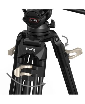 AD-01 3751B 3-Section Heavy-Duty Aluminum Tripod with Fluid Head