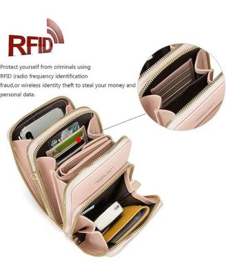 Touch Screen Crossbody Phone Purse for Women, Rfid Blocking Small Cellphone Shoulder Purse with 2 Adjustable Strap