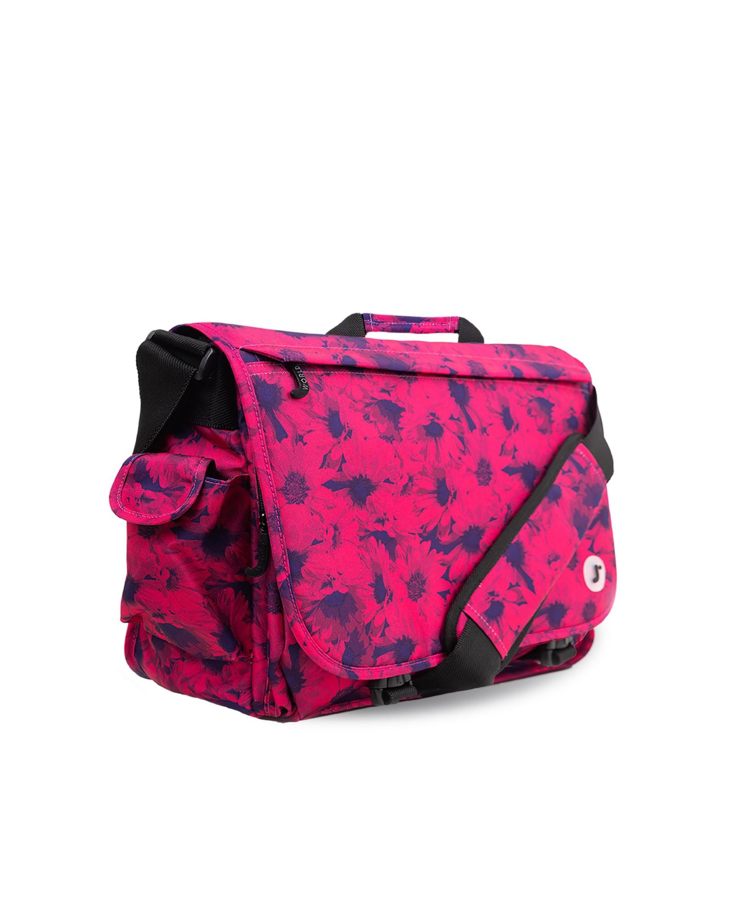 Сумка J World Unisex Thomas 16" Messenger With Laptop Sleeve for School and Travel, цвет: Bellis — фото 3