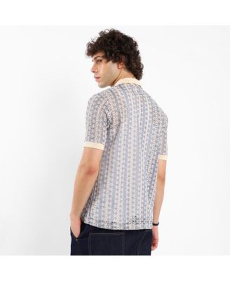 Men's Ditsy Floral Knit Shirt