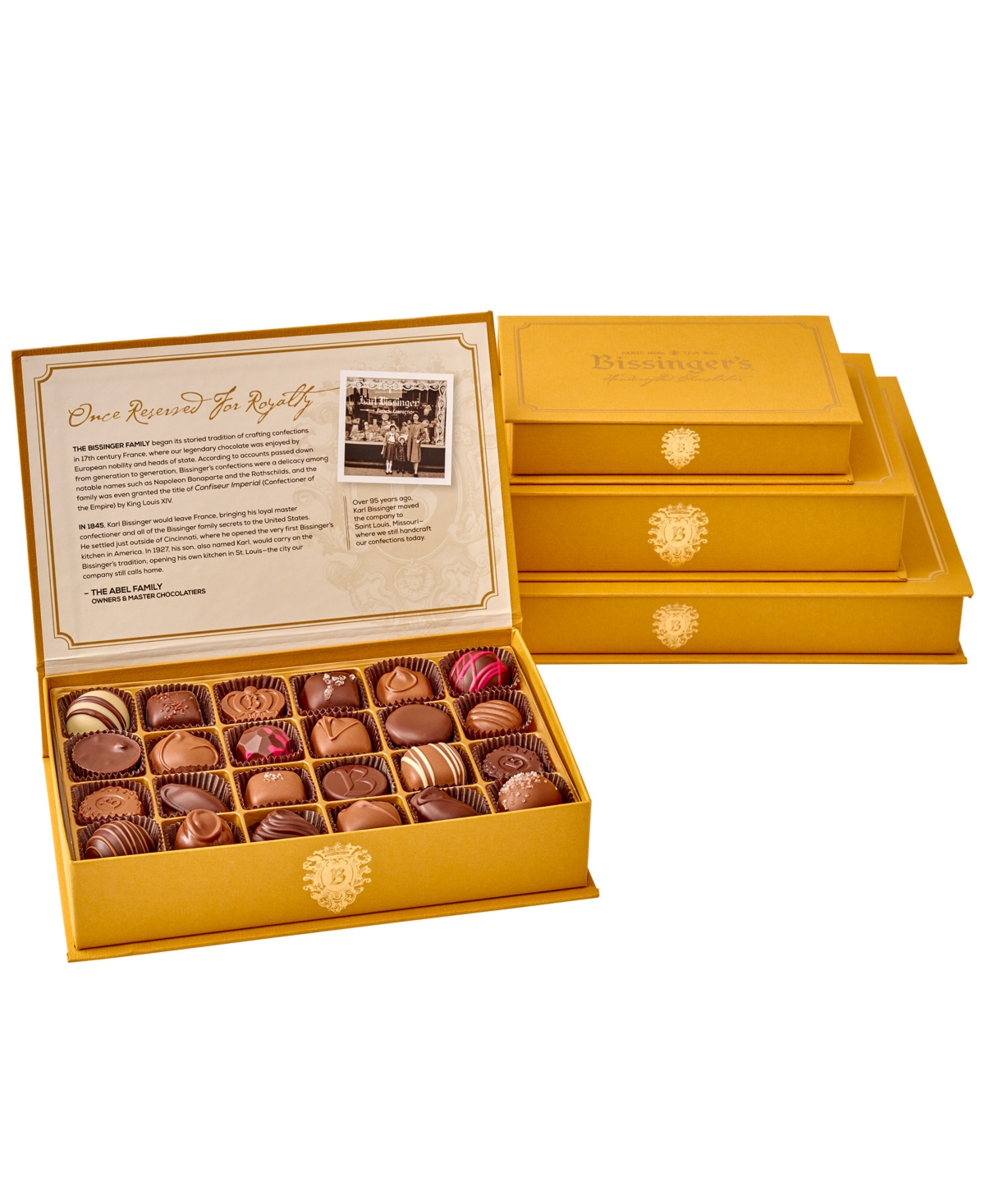 Bissinger's Handcrafted Chocolate Karl Bissinger Assorted Chocolate Collection Gift Box, 25 Pieces In Multi
