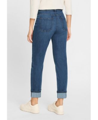 Women's Mona Fit Straight Leg 5-Pocket Jean with Rhinestone Hem