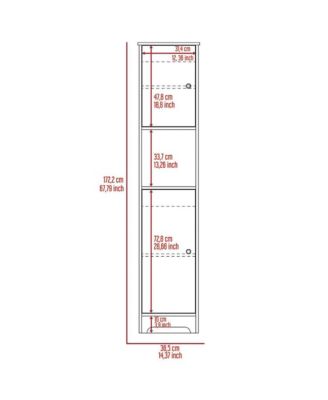 Ibis Linen Cabinet Light Oak MDF