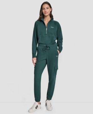 Women's Studded-Logo Cargo Joggers