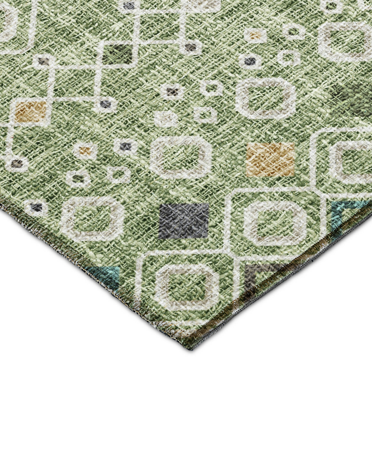 Dalyn Portico Po4 2'3"x7'6" Runner Area Rug In Green