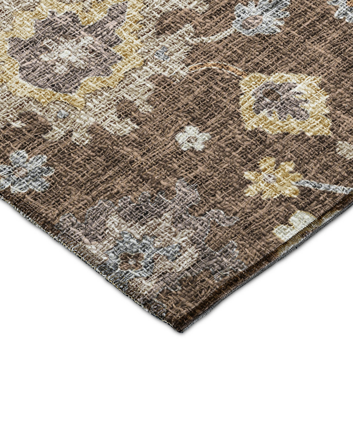 Dalyn Portico Po6 2'3"x7'6" Runner Area Rug In Brown