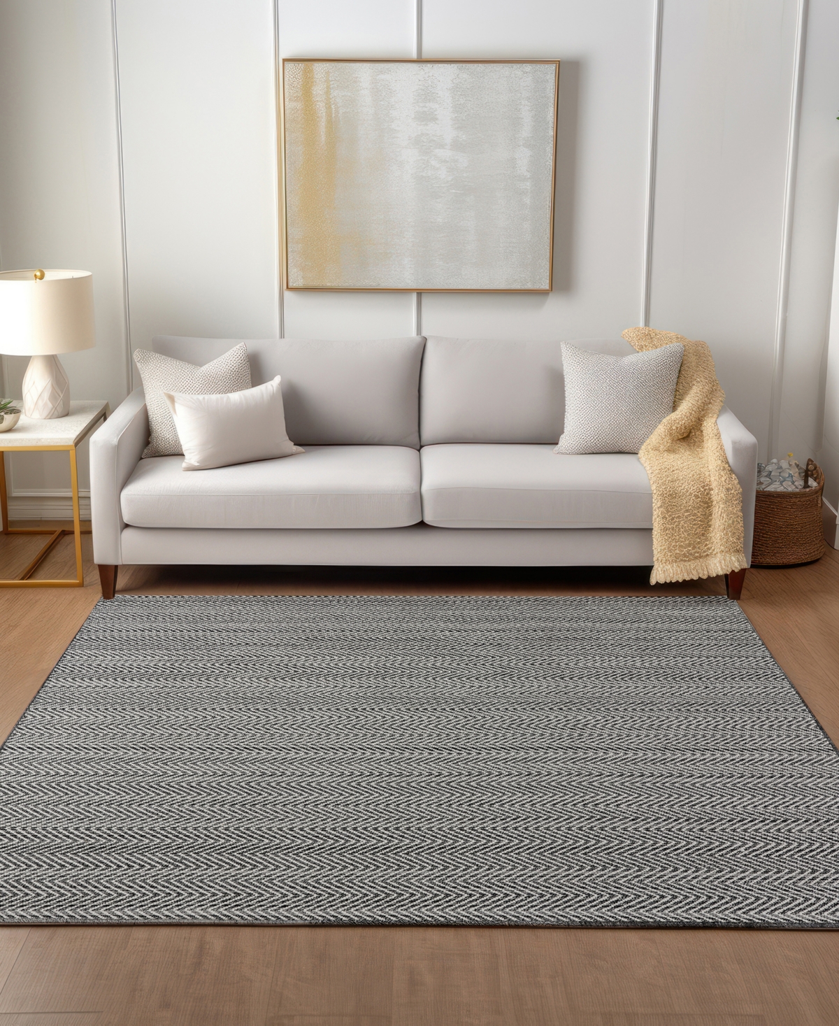 Dalyn Provo Pv2 3'6"x5'6" Area Rug In Gray