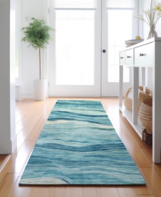 Pacifica Washable PA6 2'3"x7'6" Runner Area Rug