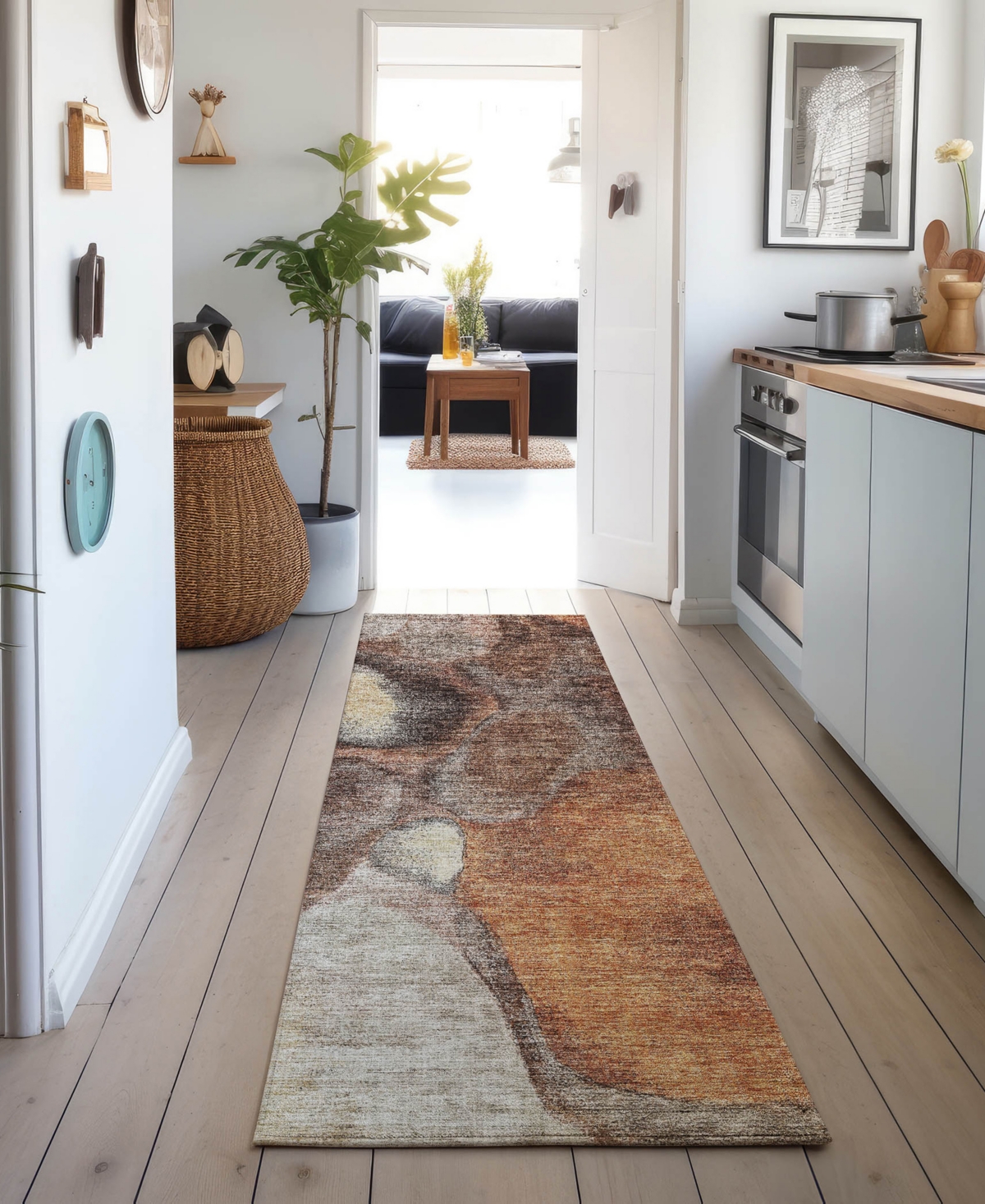 Dalyn Neo No2 2'3"x7'6" Runner Area Rug In Brown