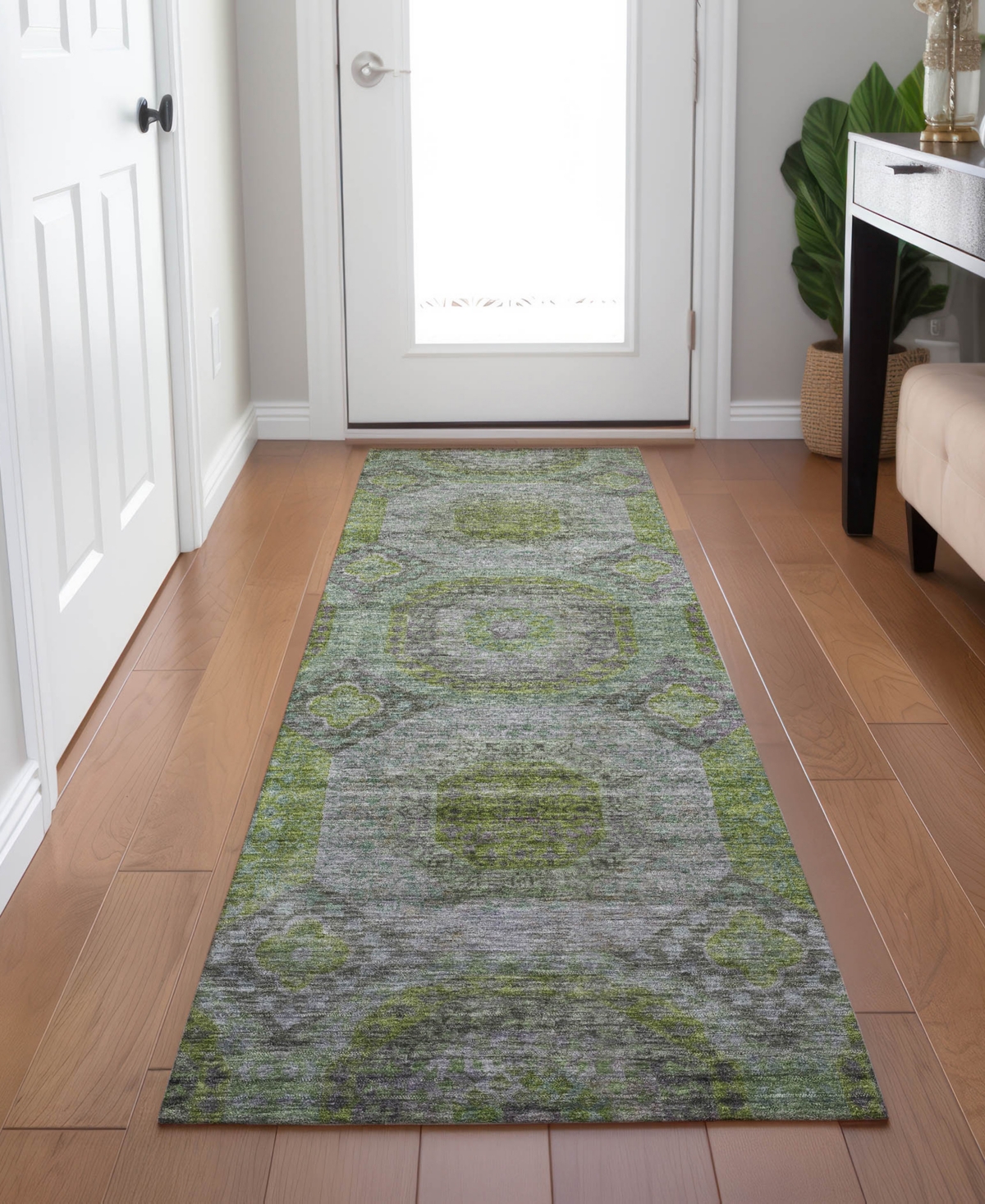 Dalyn Karaj Kj6 2'3"x7'6" Runner Area Rug In Green