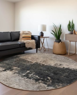 Nouveau Washable NV23 8'x8' Round Area Rug