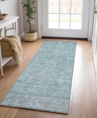 Solace Washable SL11 2'3"x7'6" Runner Area Rug