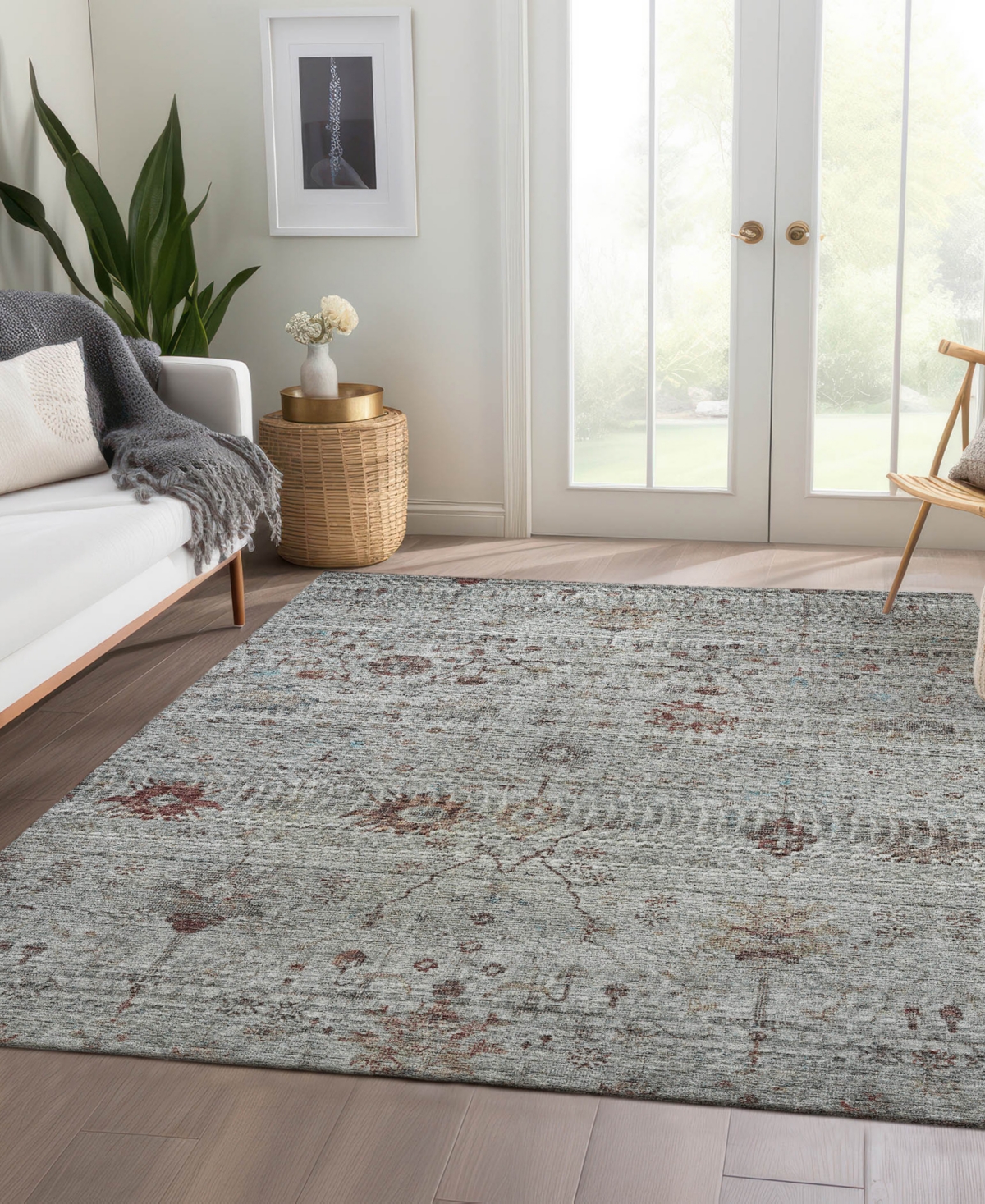 Dalyn Solace Sl4 5'x7'6" Area Rug In Gray