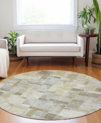 Ravenna Washable RN4 8'x8' Round Area Rug