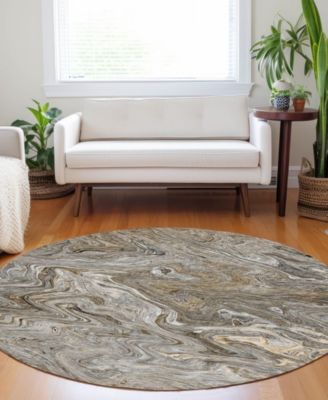 Ravenna Washable RN8 8'x8' Round Area Rug
