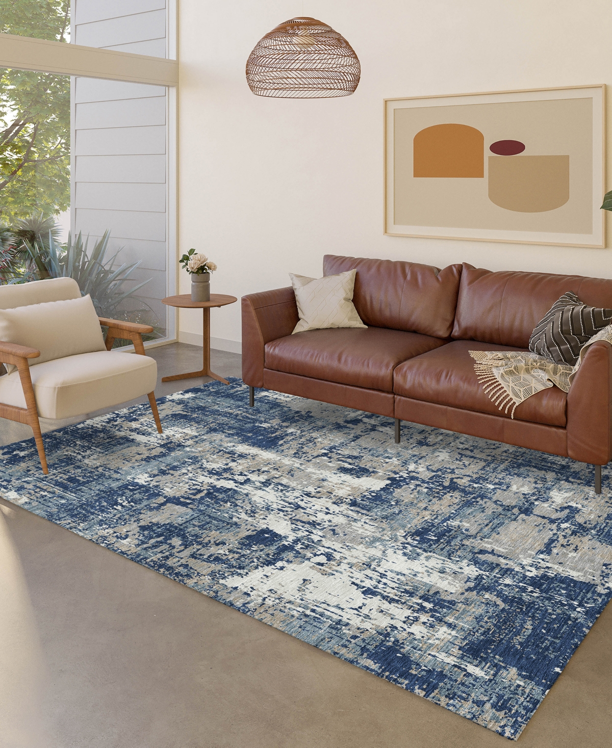 Dalyn Kochi Kc7 2'6"x3'10" Area Rug In Blue