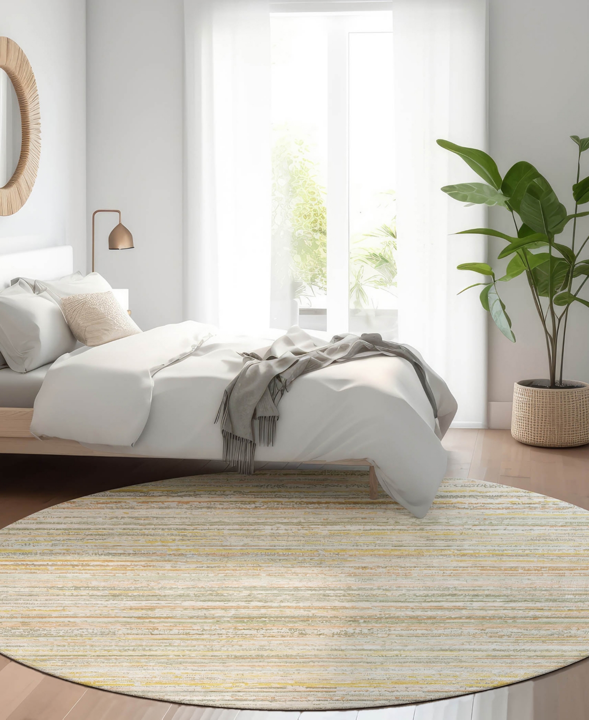 Dalyn Kochi Kc3 8'x8' Round Area Rug In Neutral
