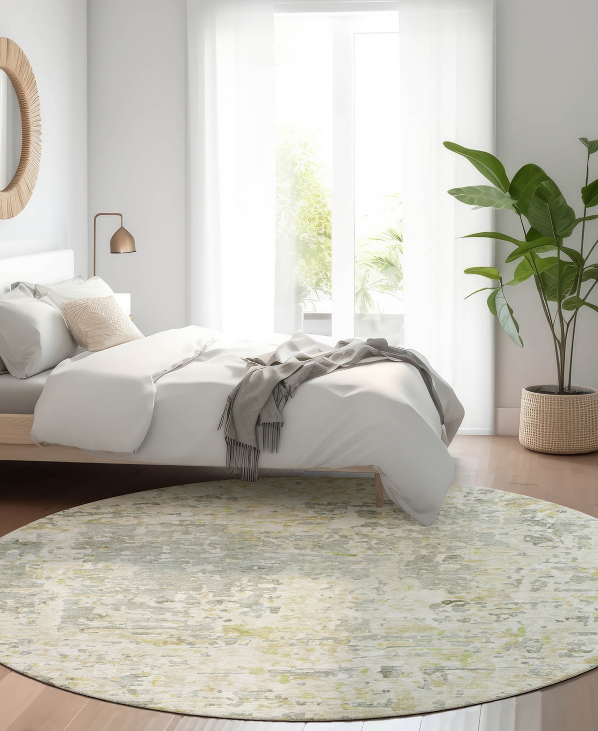 Dalyn Kochi Kc6 8'x8' Round Area Rug In Green