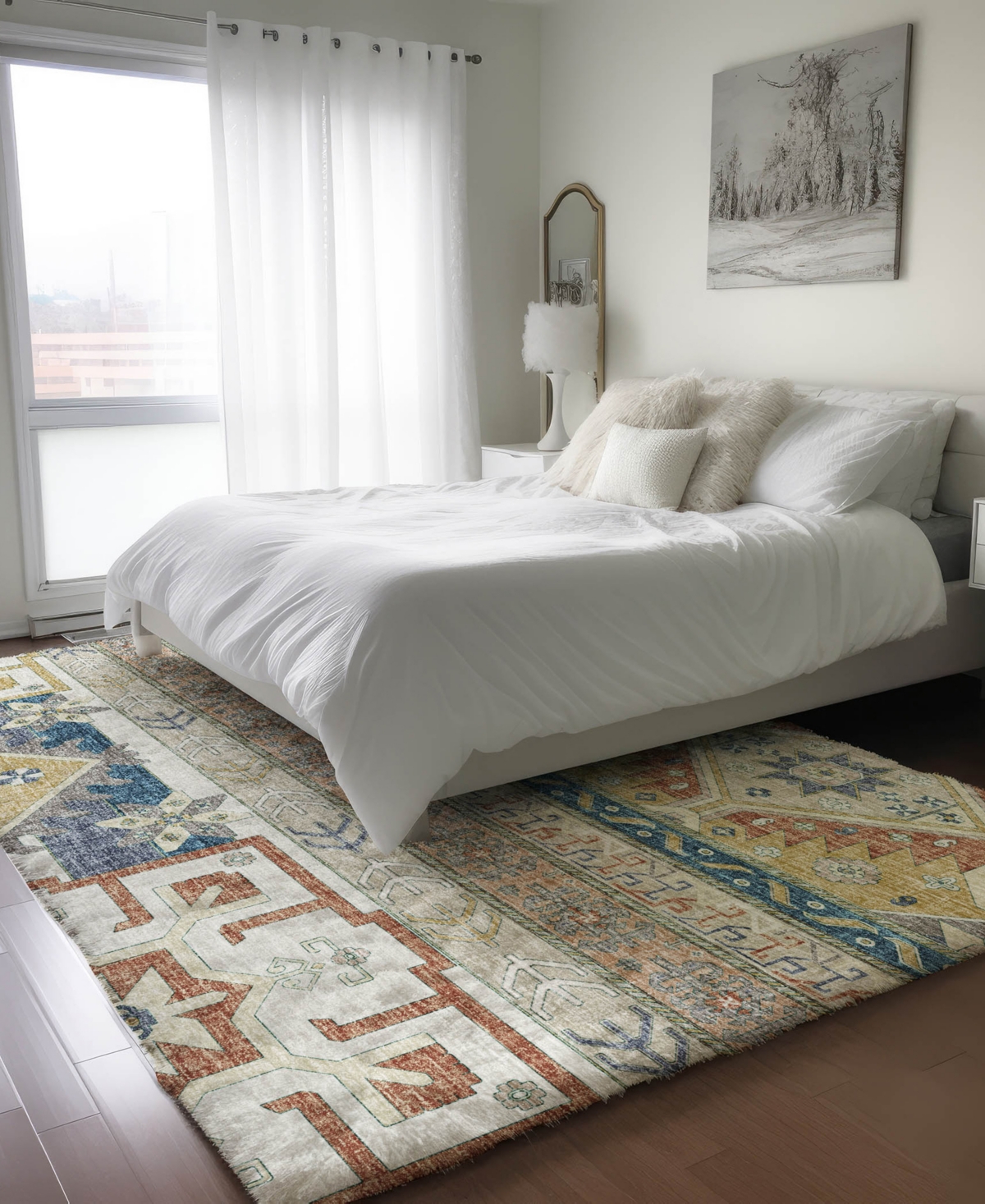 Dalyn Lorenzo Ln3 2'6"x3'10" Area Rug In White