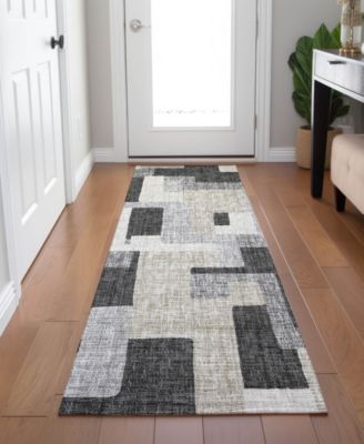 Portico Washable PO3 2'3"x7'6" Runner Area Rug