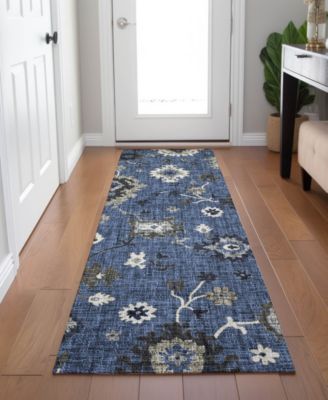 Portico Washable PO6 2'3"x7'6" Runner Area Rug