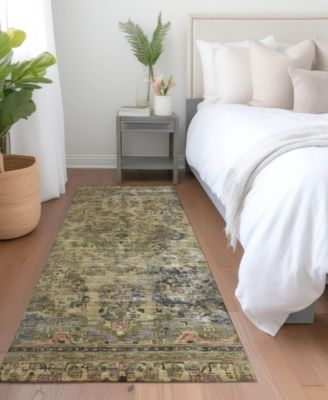 Tabrook Washable TB8 2'3"x7'6" Runner Area Rug