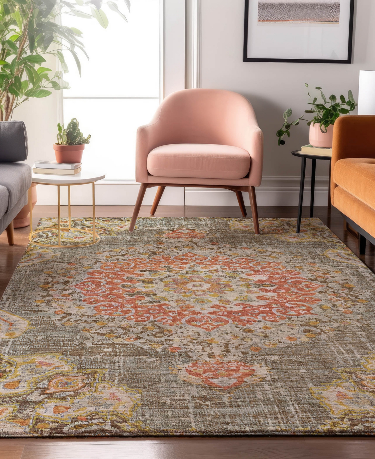 Dalyn Tabrook Tb11 2'6"x3'10" Area Rug In Brown
