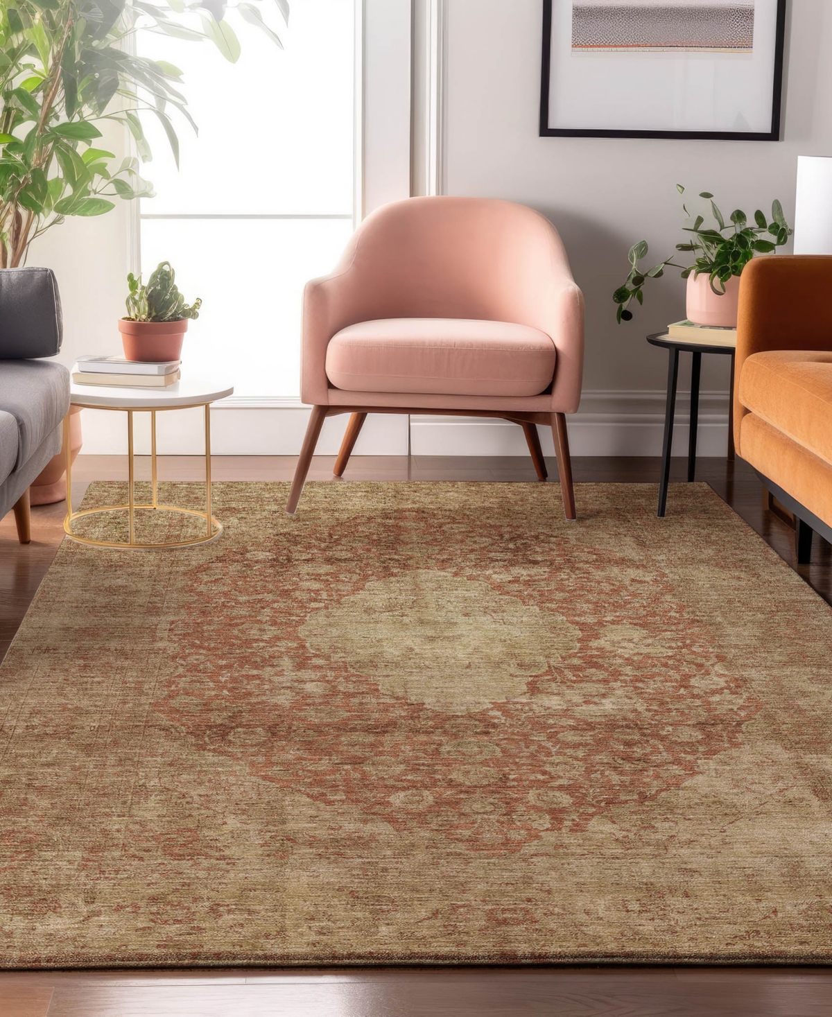 Dalyn Tabrook Tb13 2'6"x3'10" Area Rug In Brown