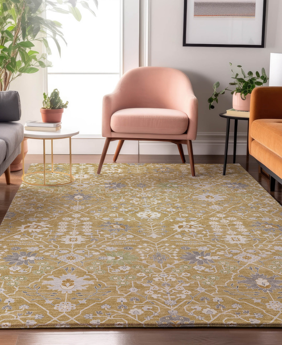 Dalyn Tabrook Tb12 2'6"x3'10" Area Rug In Gold