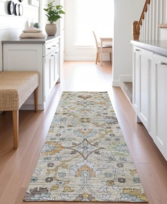 Silk Road Washable SR1 2'3"x7'6" Runner Area Rug